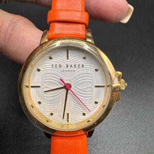 Ted Baker Orange and Gold Watch